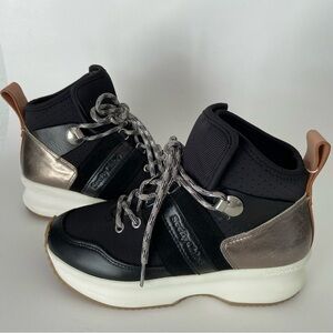 “Worn Once” SEE BY CHLOE Casey Black High top Platform Hiker Lace Up Sne…